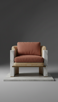 Aureus marble lounge chair