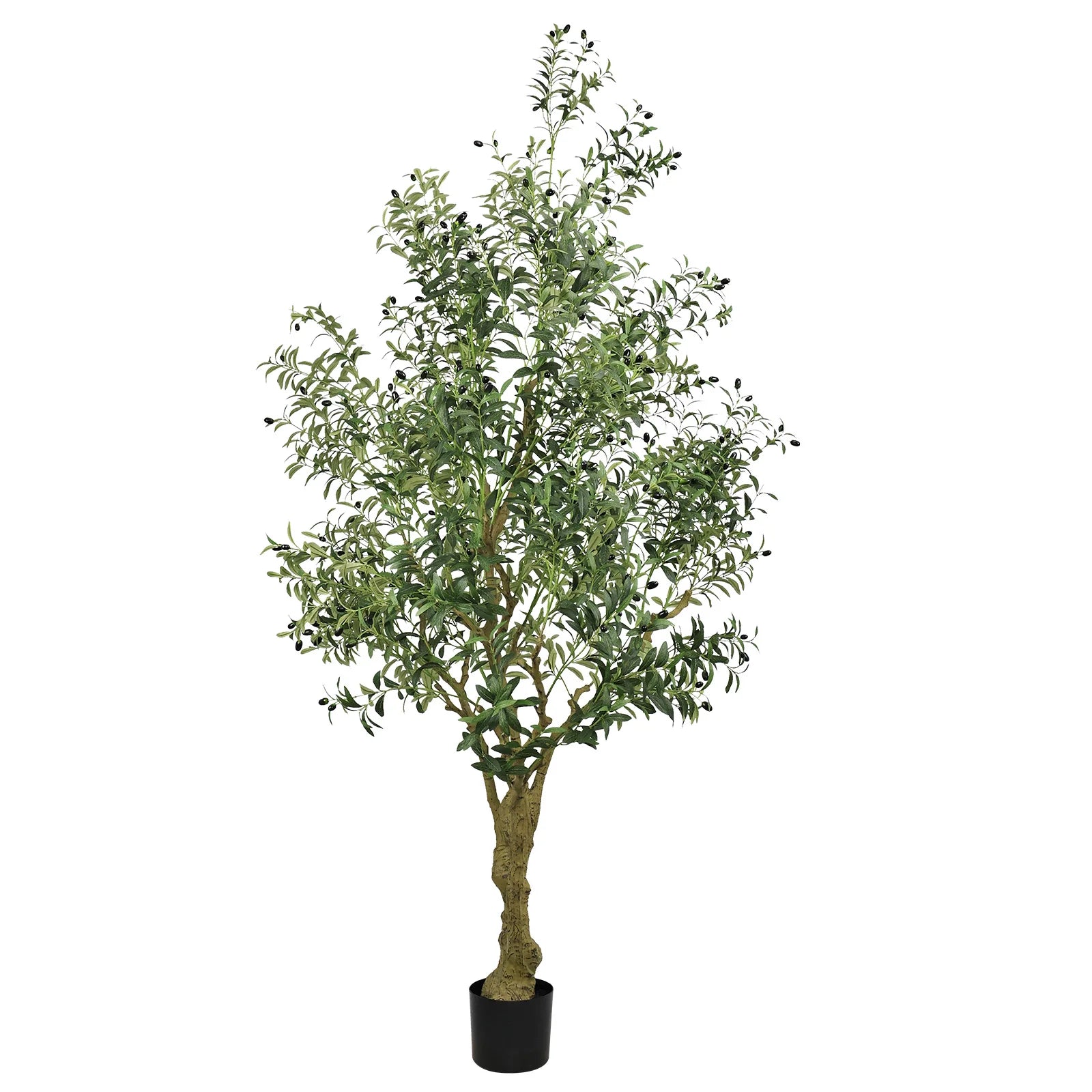 8FT Artificial Olive Tree, Faux Potted Plant
