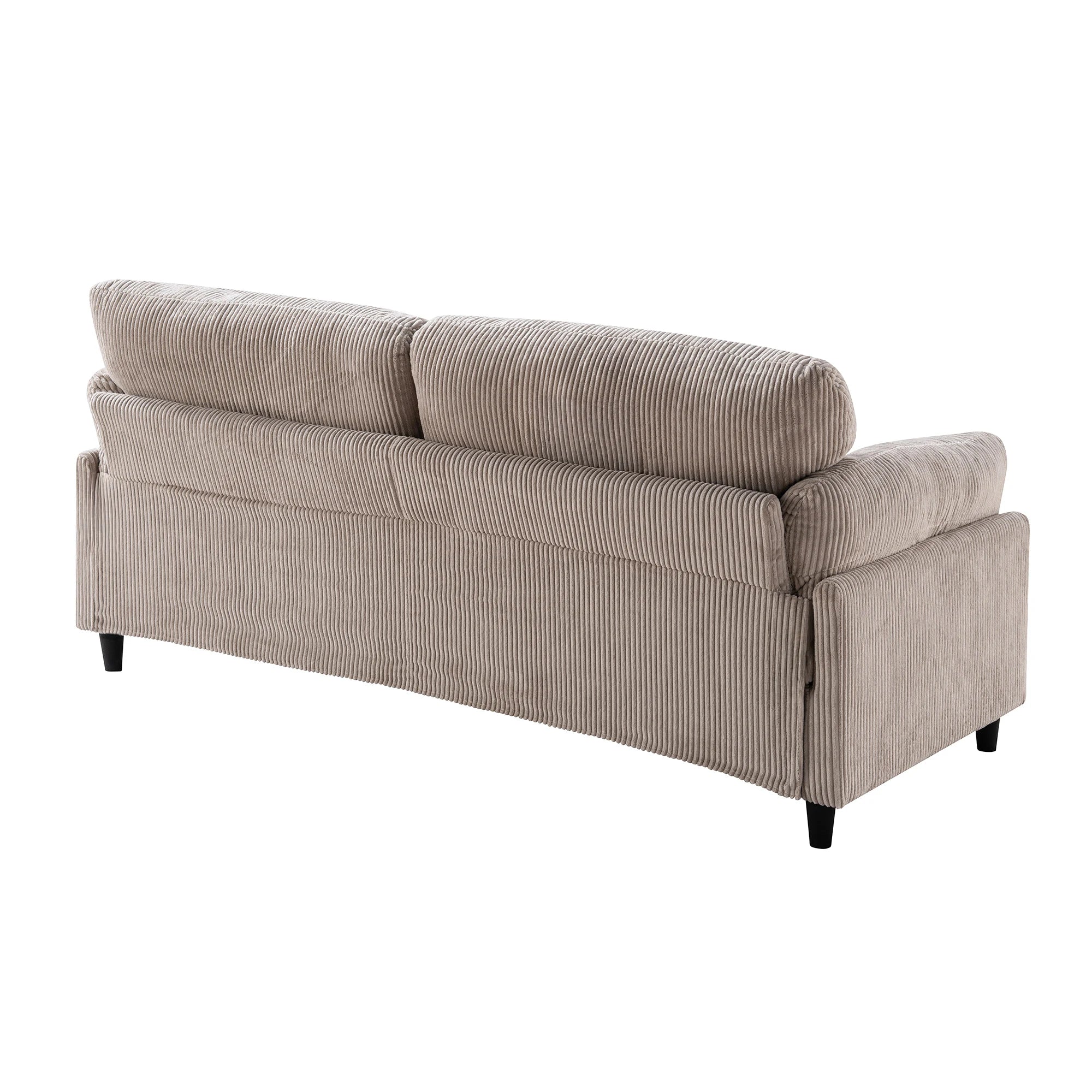 Corduroy 2-Seater Loveseat Sofa, 82.6", Living Room & Bedroom