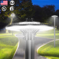 150W Dusk-to-Dawn Garden Post Lamp, Outdoor LED