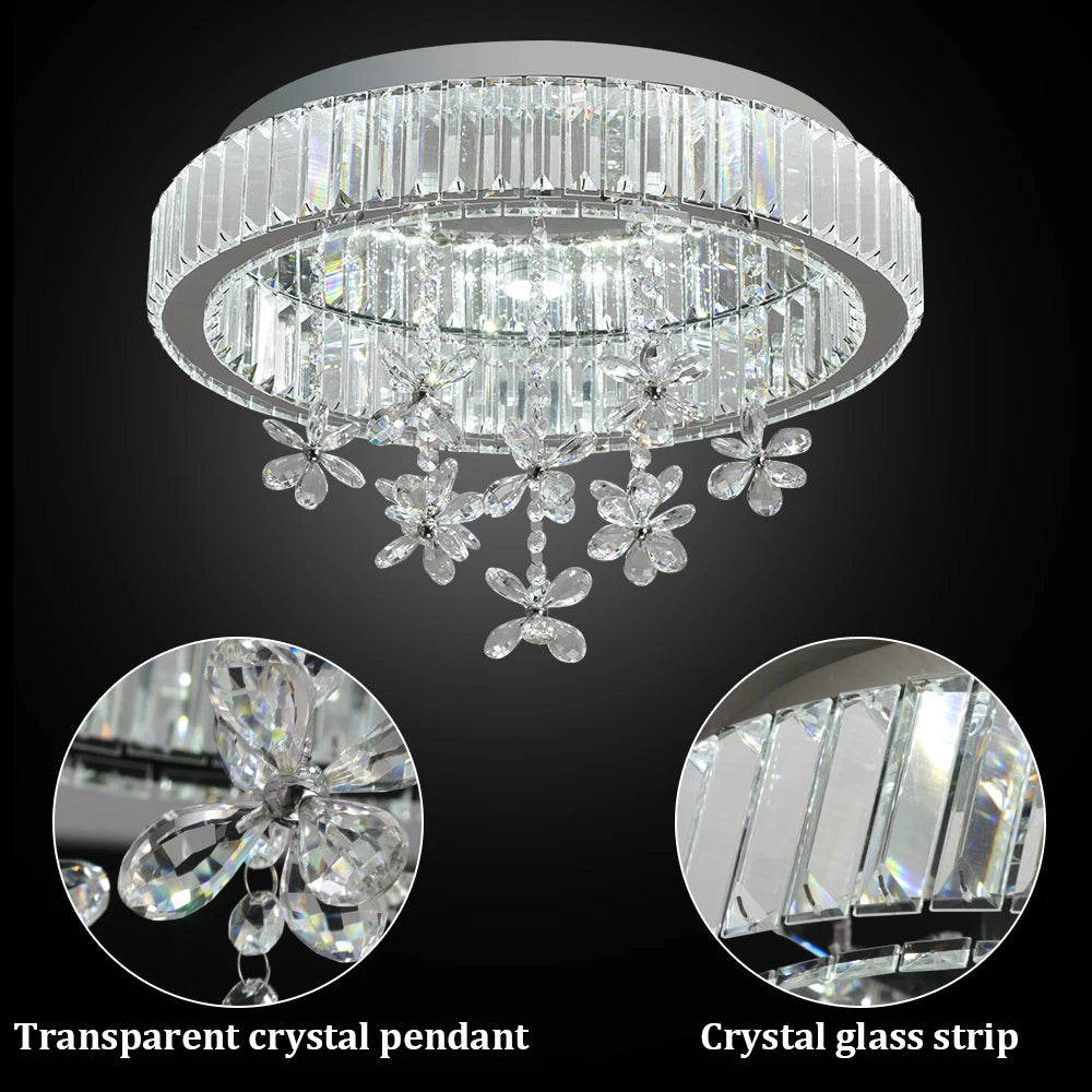 Crystal LED Surface-Mount Ceiling Light