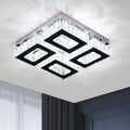 Modern Creative LED Ceiling Light for Living Room, Square Design, Adjustable Warm-to-Cool White (3000K–6000K)