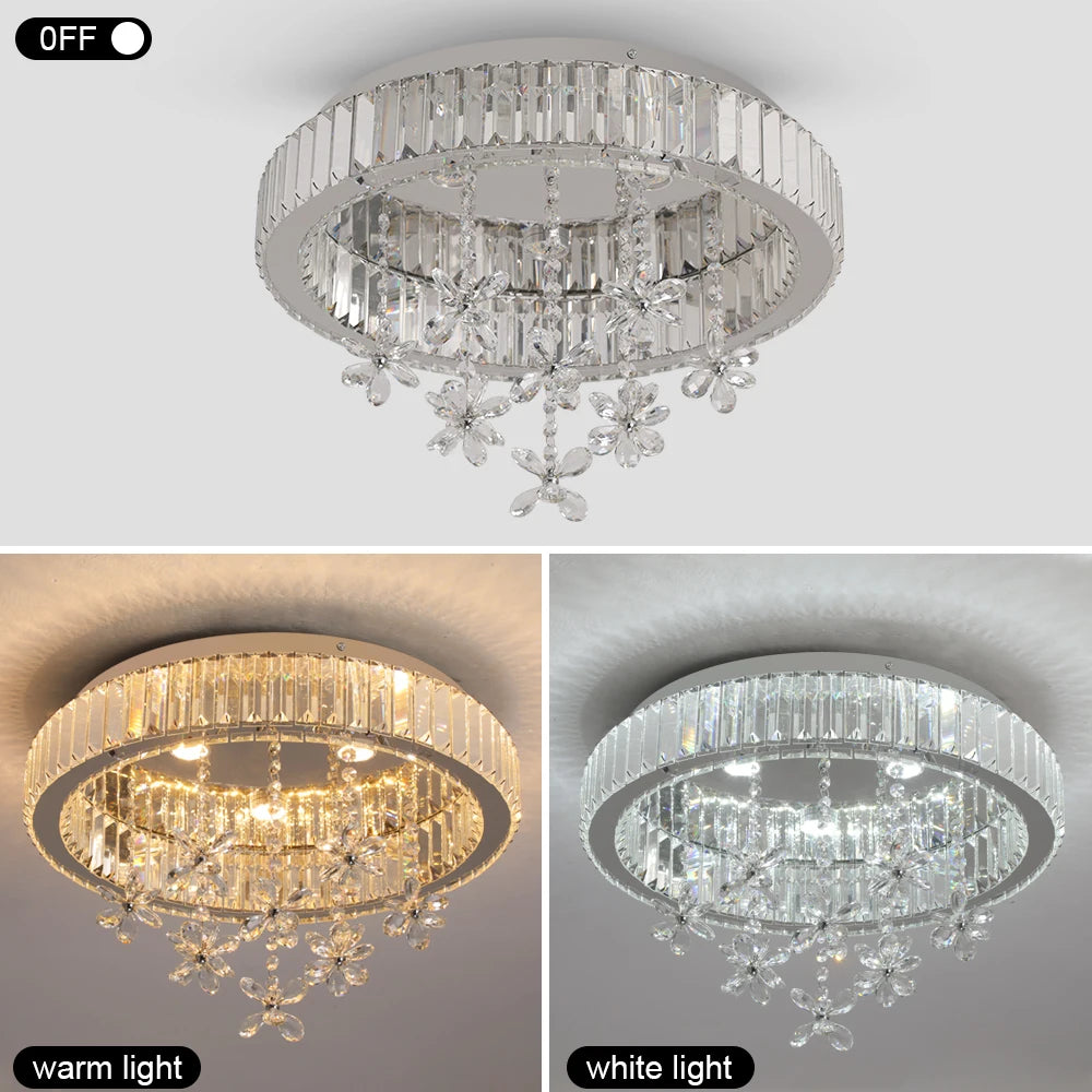 Crystal LED Surface-Mount Ceiling Light