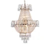 Golden 7-Light Crystal Chandelier, European Retro Style