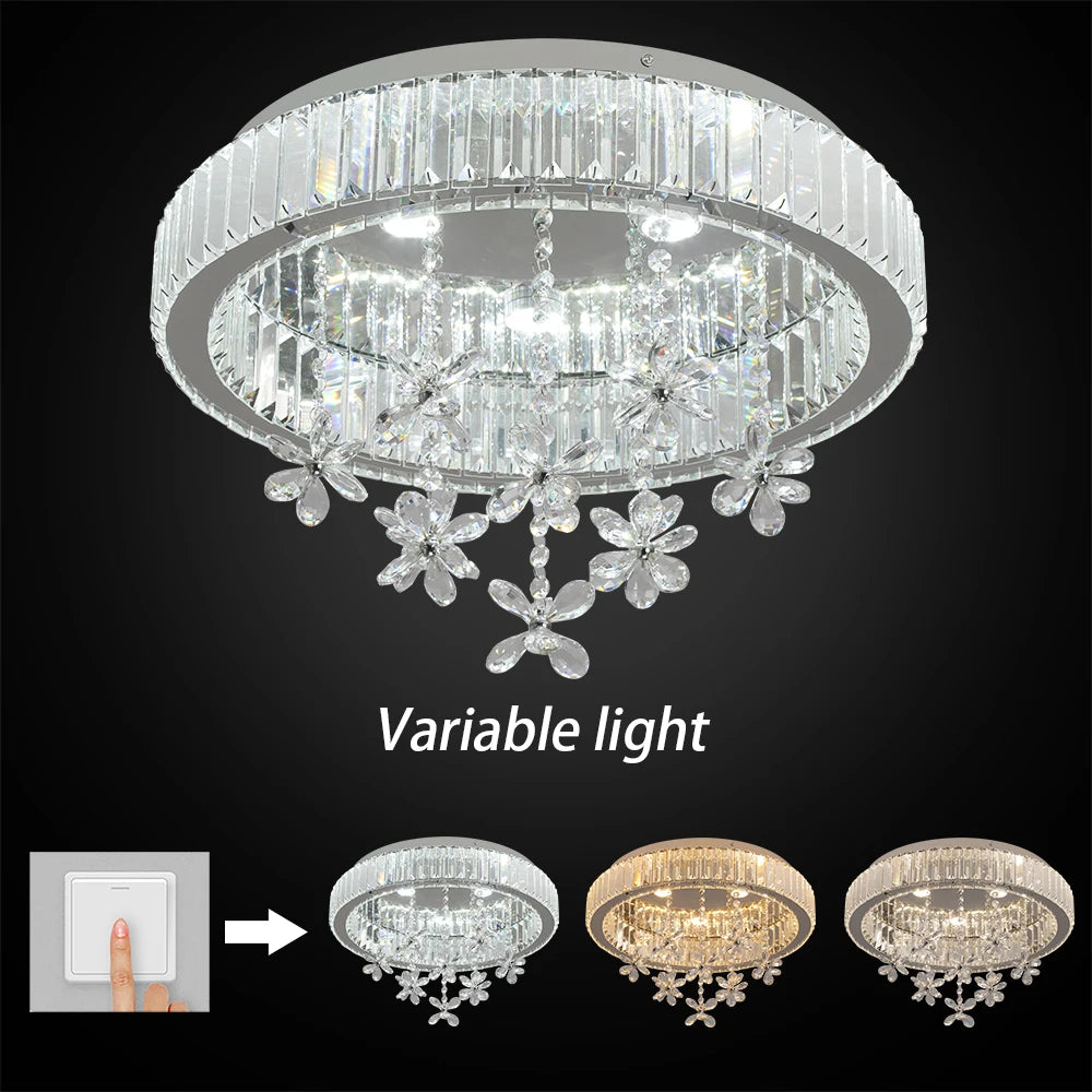 Crystal LED Surface-Mount Ceiling Light