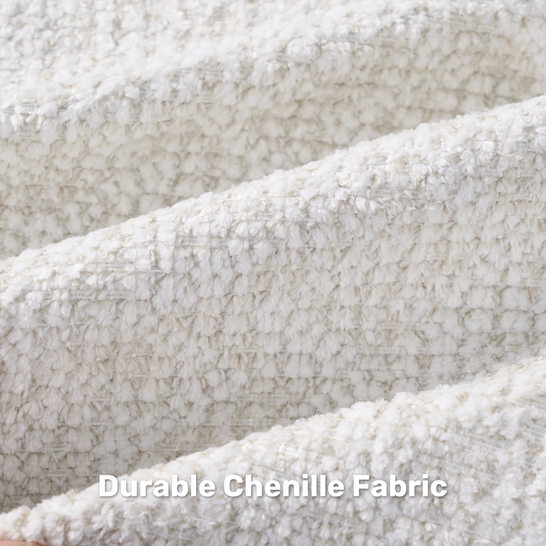 Modern Chenille L-Shape Sectional Sofa — 3-Seat, No Assembly, Non-Slip Apartment Sofa Bed