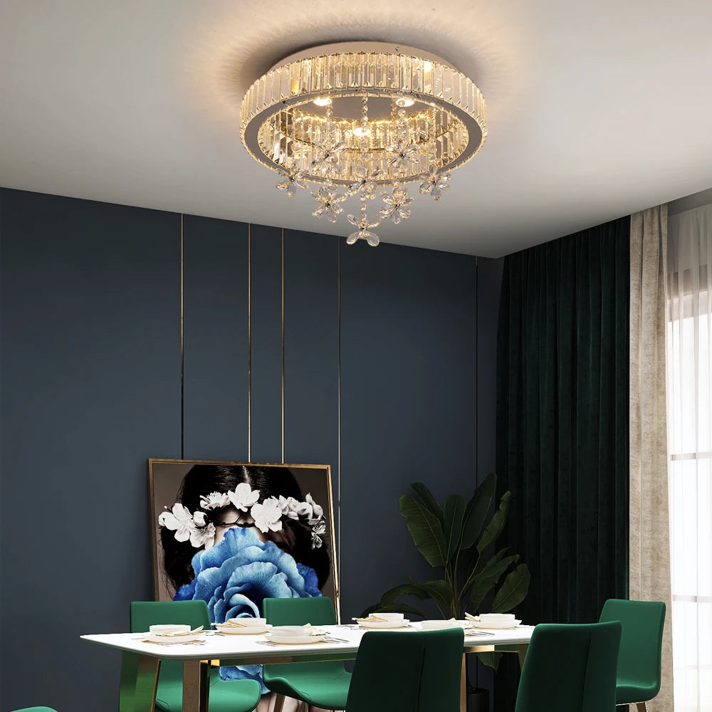Crystal LED Surface-Mount Ceiling Light