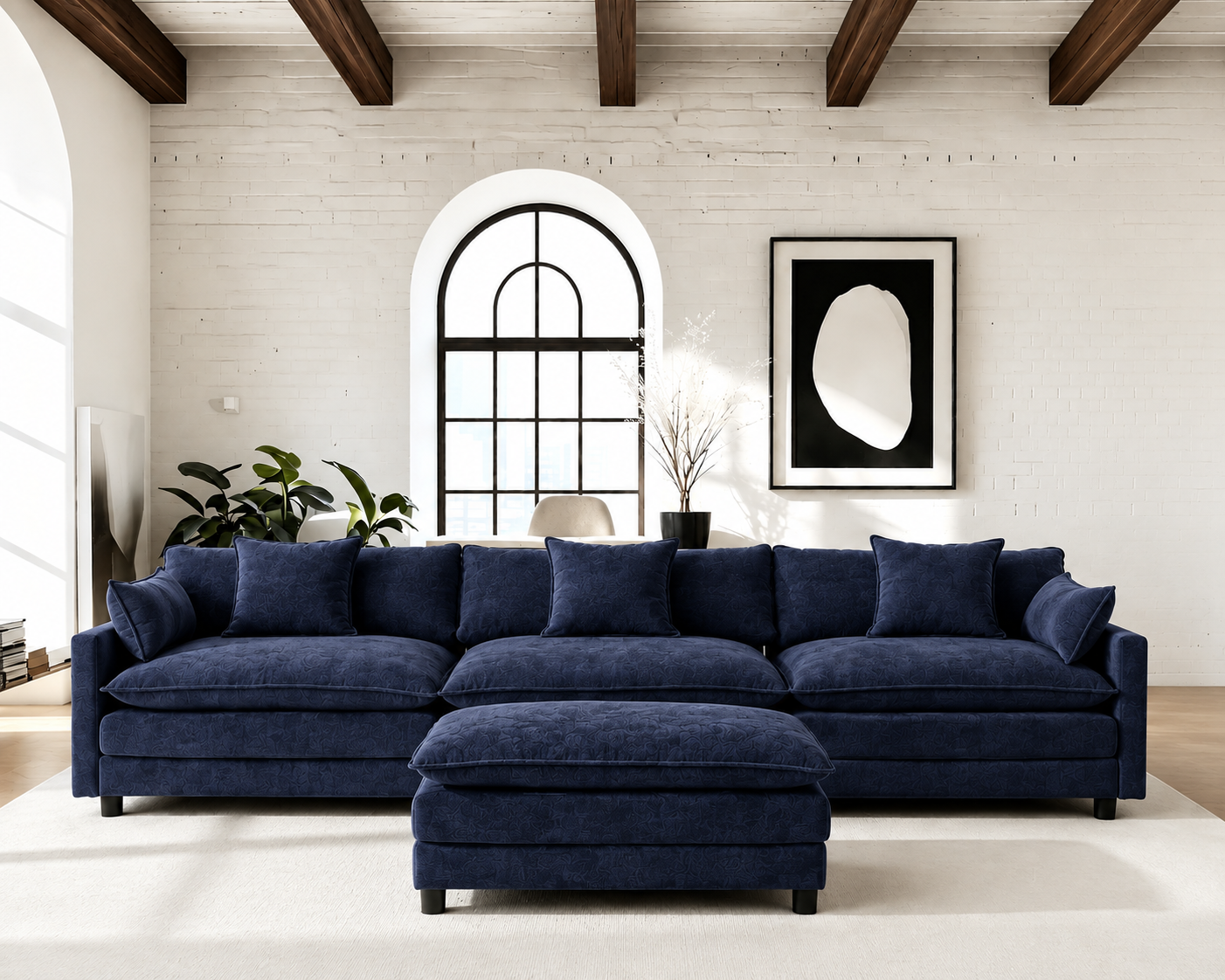 Modern Luxury L-Shaped Sectional Sofa