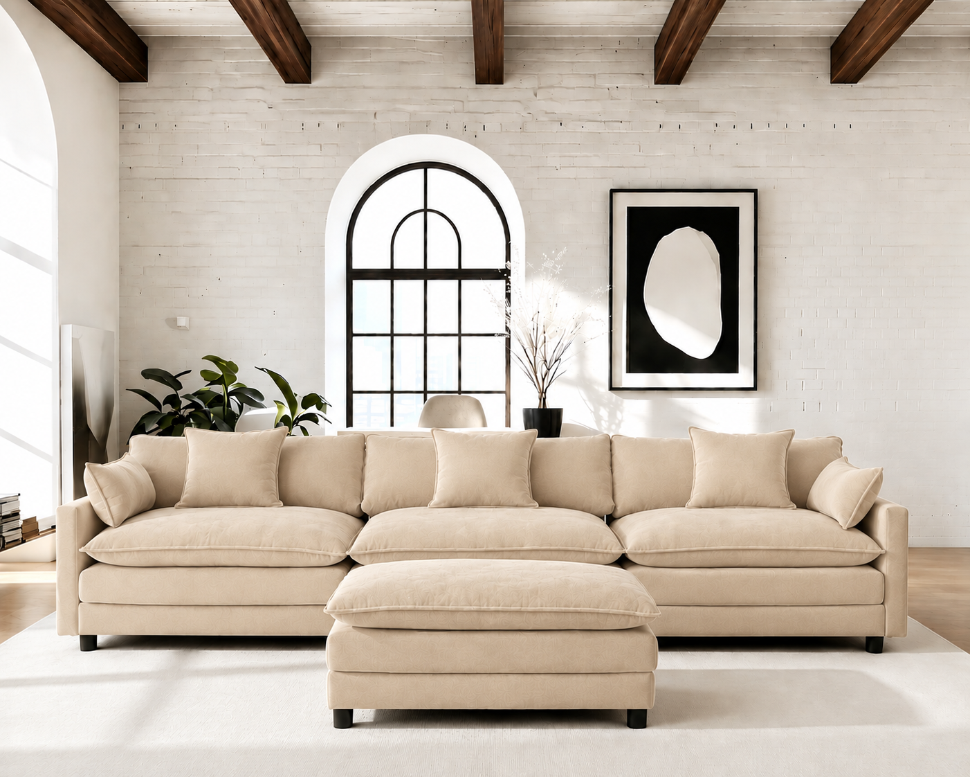 Modern Luxury L-Shaped Sectional Sofa